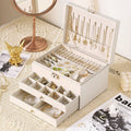High-end jewelry storage box necklace earrings earrings earrings bracelet ring exquisite jewelry gold jewelry large capacity