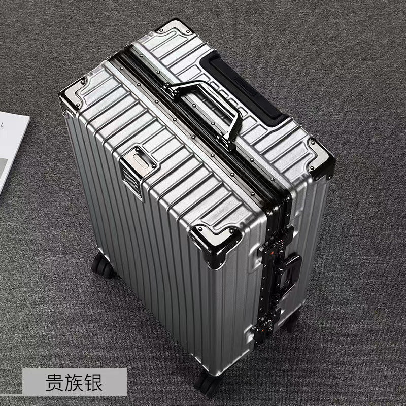 Zipper Free 20 inch universal wheel trolley hard case unisex suitcase aluminum frame men and women students durable luggage