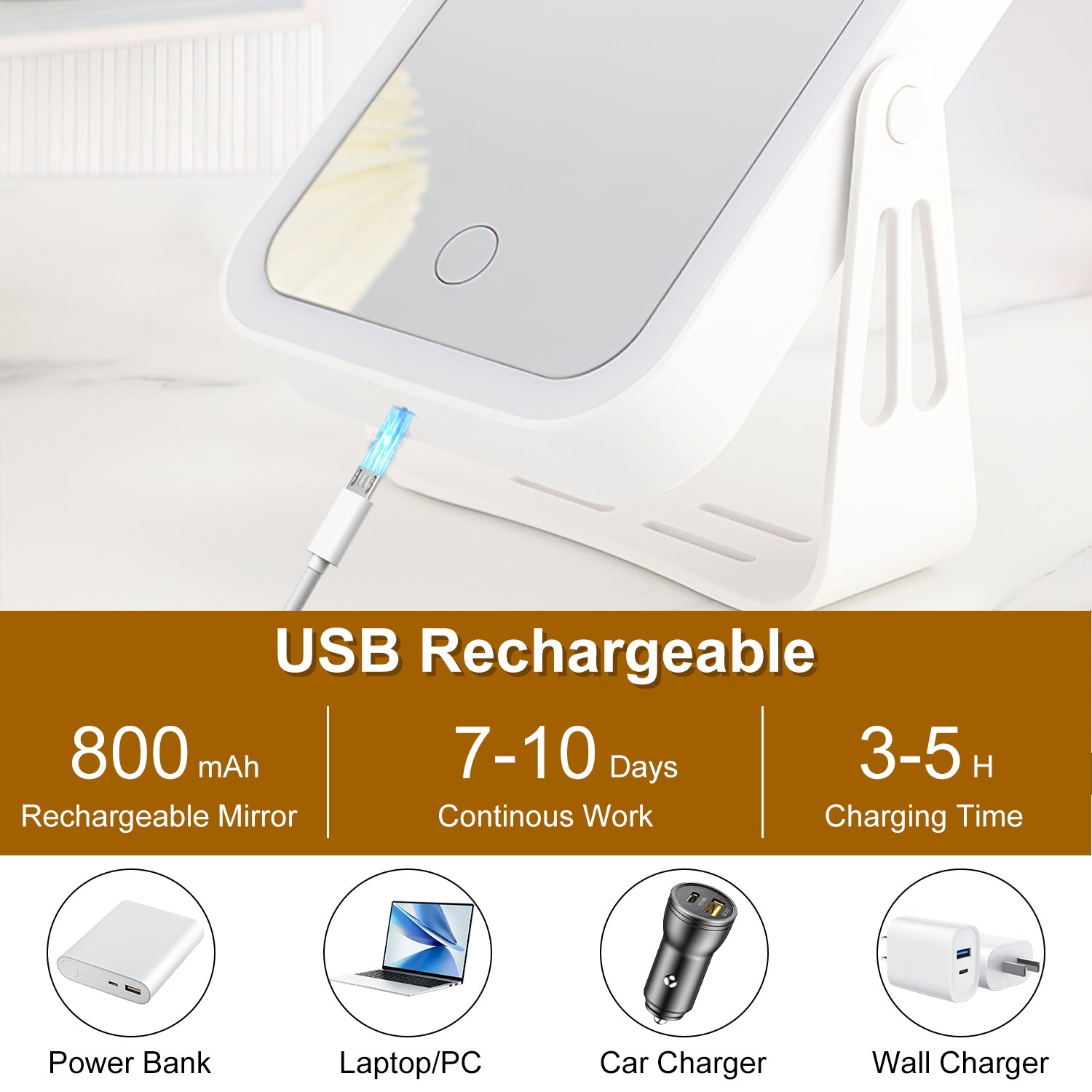 Makeup Mirror Double Sided For Travel