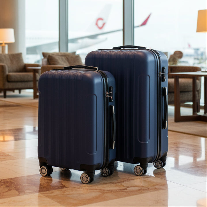 3-in-1 Multifunctional Large Capacity Traveling Storage Suitcase Luggage Set Navy Blue